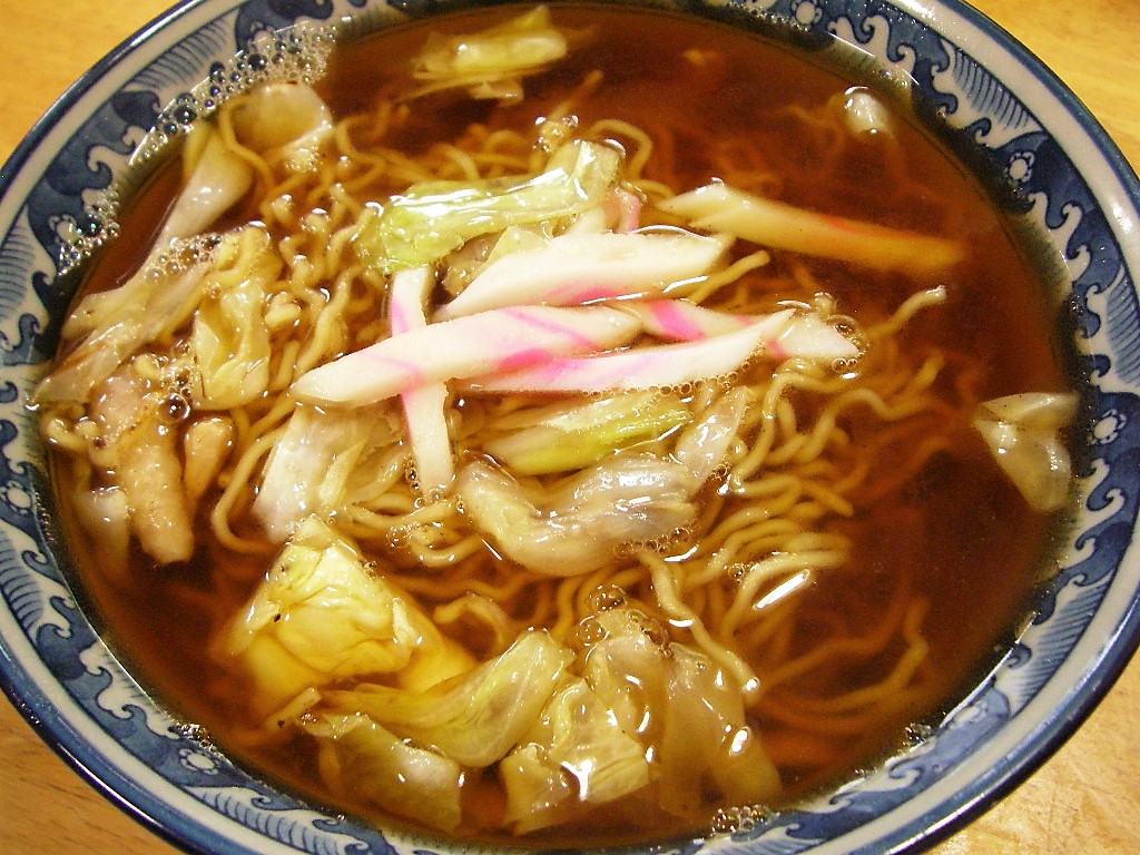 塩原温泉名物のスープ入り焼きそば